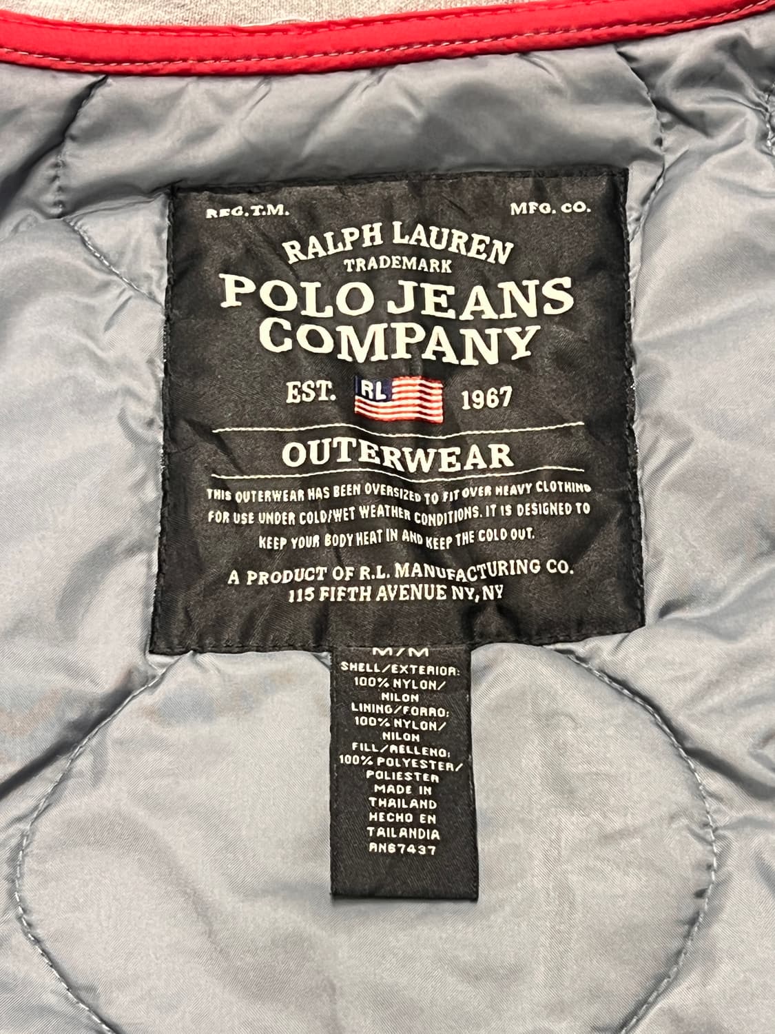 폴로 진스 퀼팅 후드 집업 상품이미지7