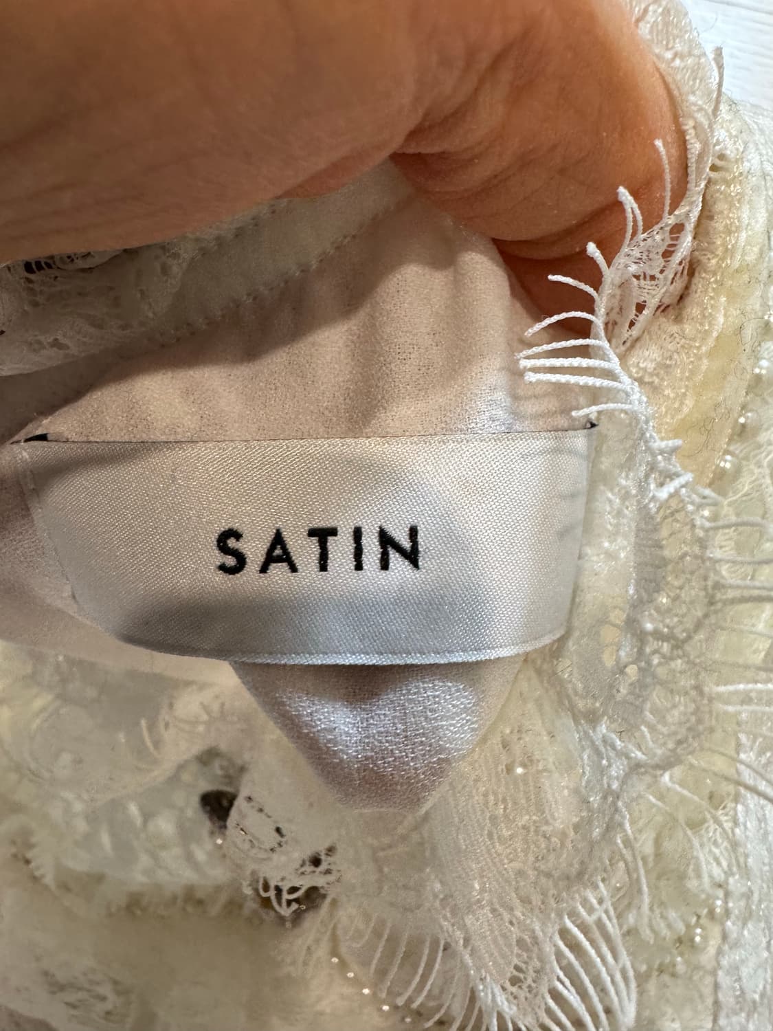 Satin 샤틴 레이스 블라우스 상품이미지2