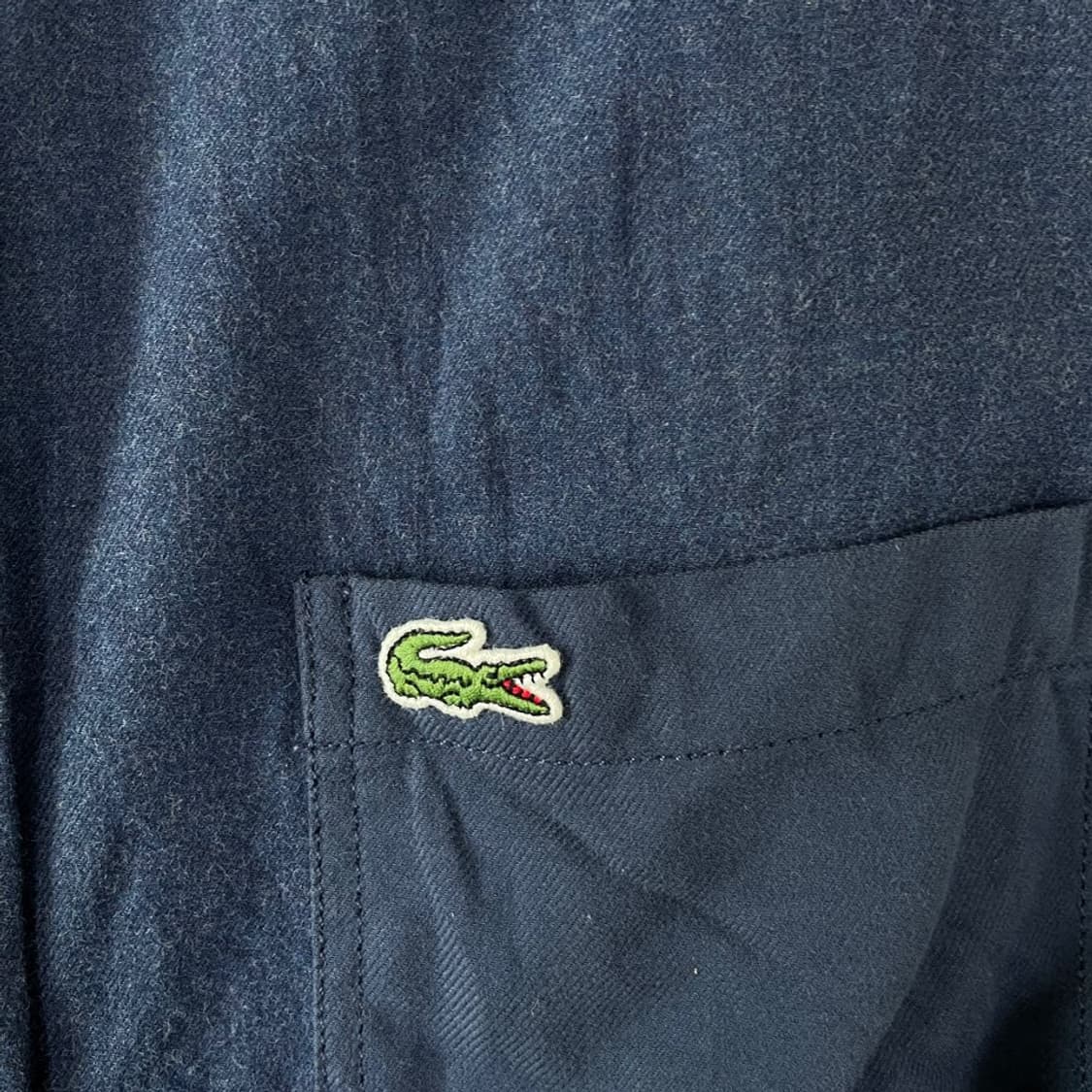 L 라코스테 남성 네이비 긴팔셔츠 100 상품이미지5