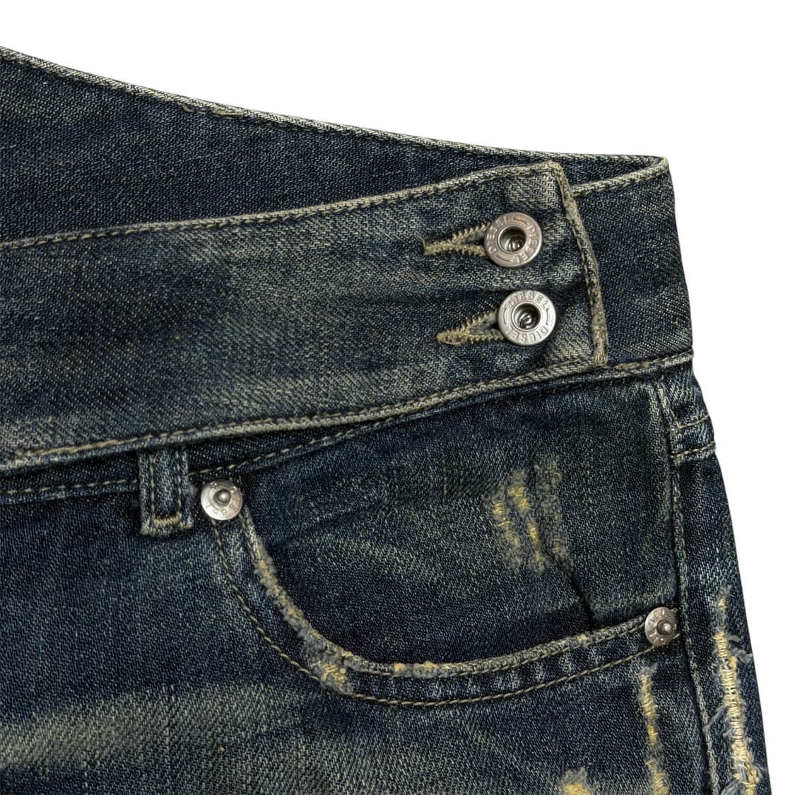 00s 디젤 로우라이즈 V컷 데님 팬츠 상품이미지5