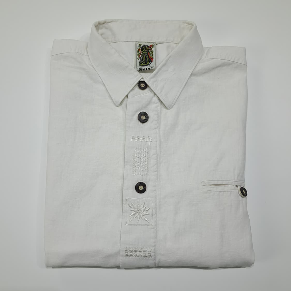 CL625 2XL Solo 90s 린넨 코튼 독일 트라흐렌 바바리안 알 상품이미지7