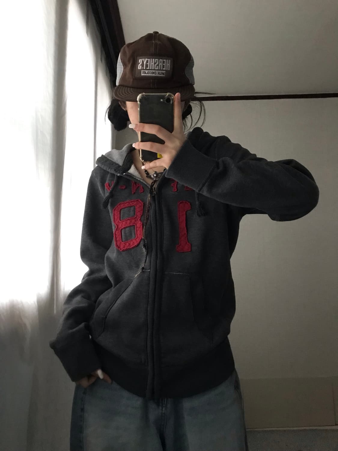 아베크롬비 그레이 후드집업 상품이미지6