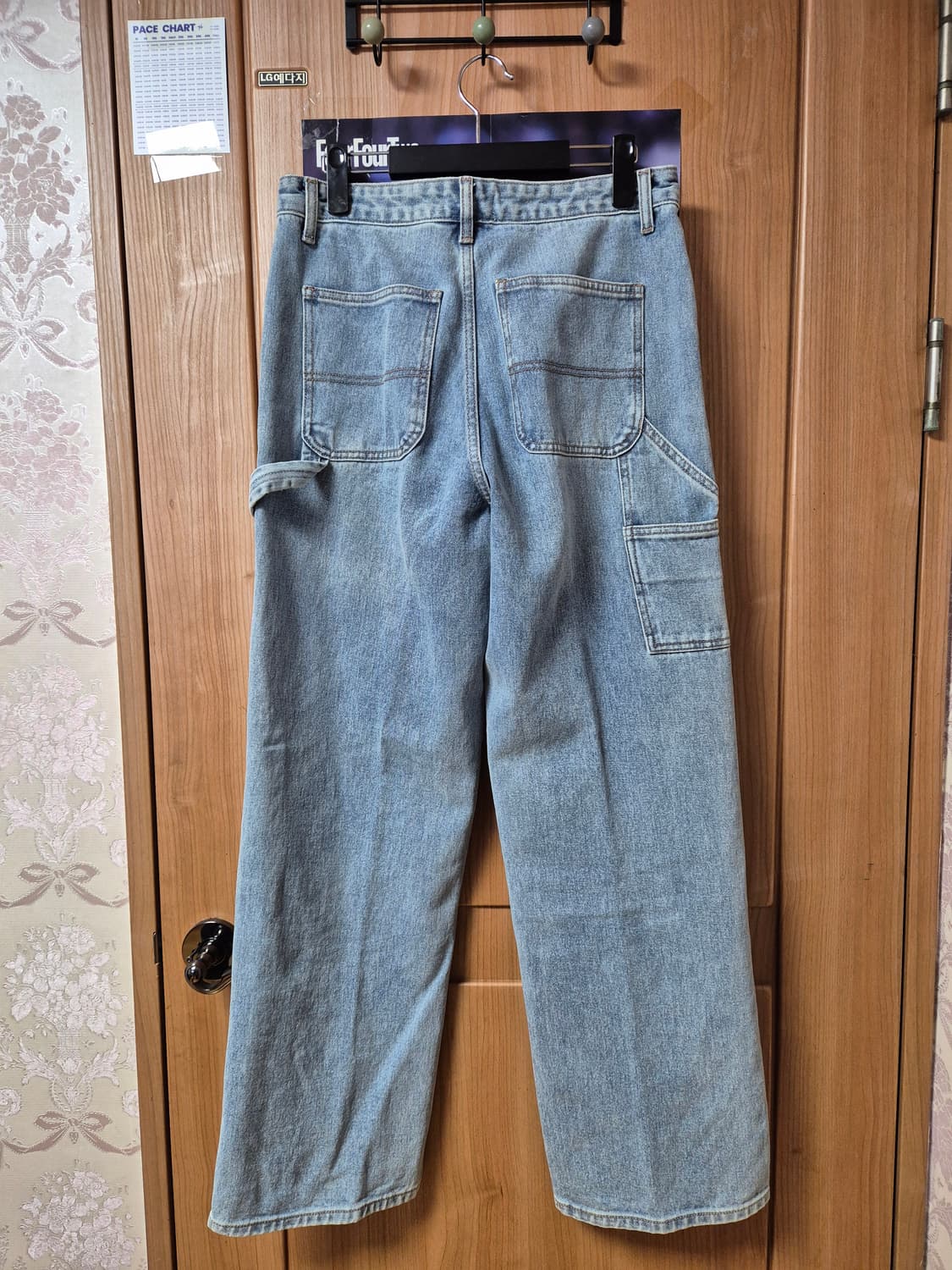 무탠다드 와이드 더블니 카펜터 데님 30 연청 상품이미지2