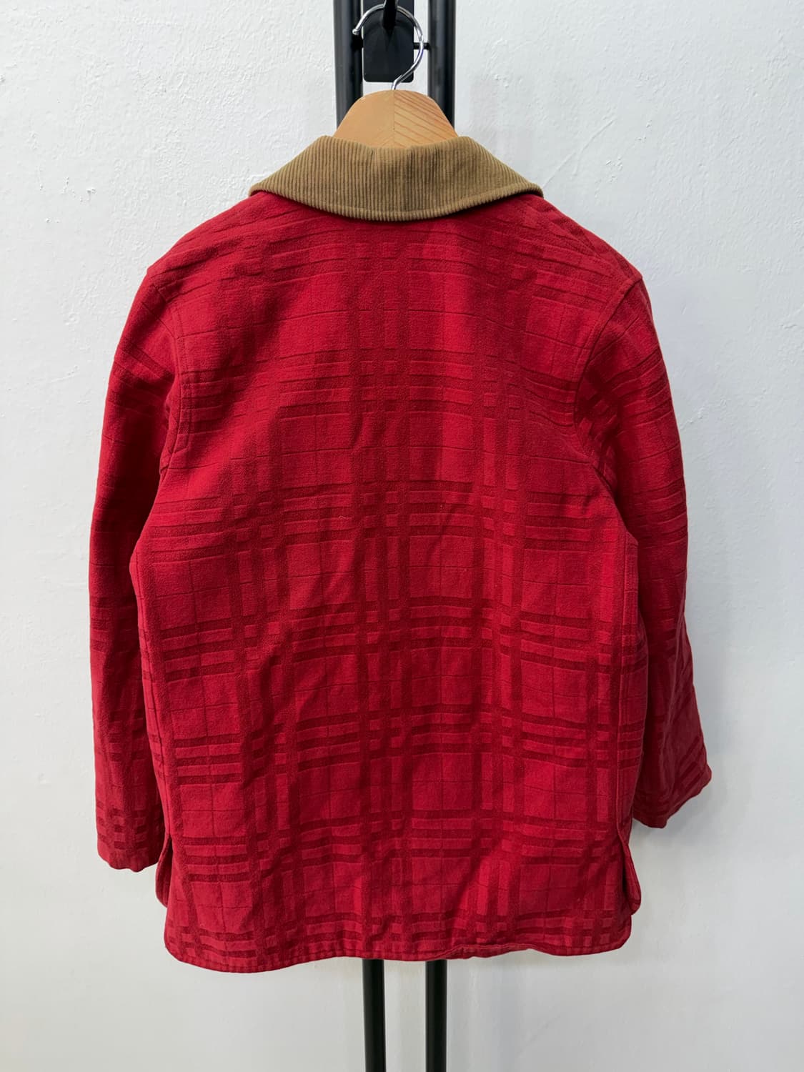 정품) 버버리 여성 코듀로이 카라 체크 자켓 XS 상품이미지5