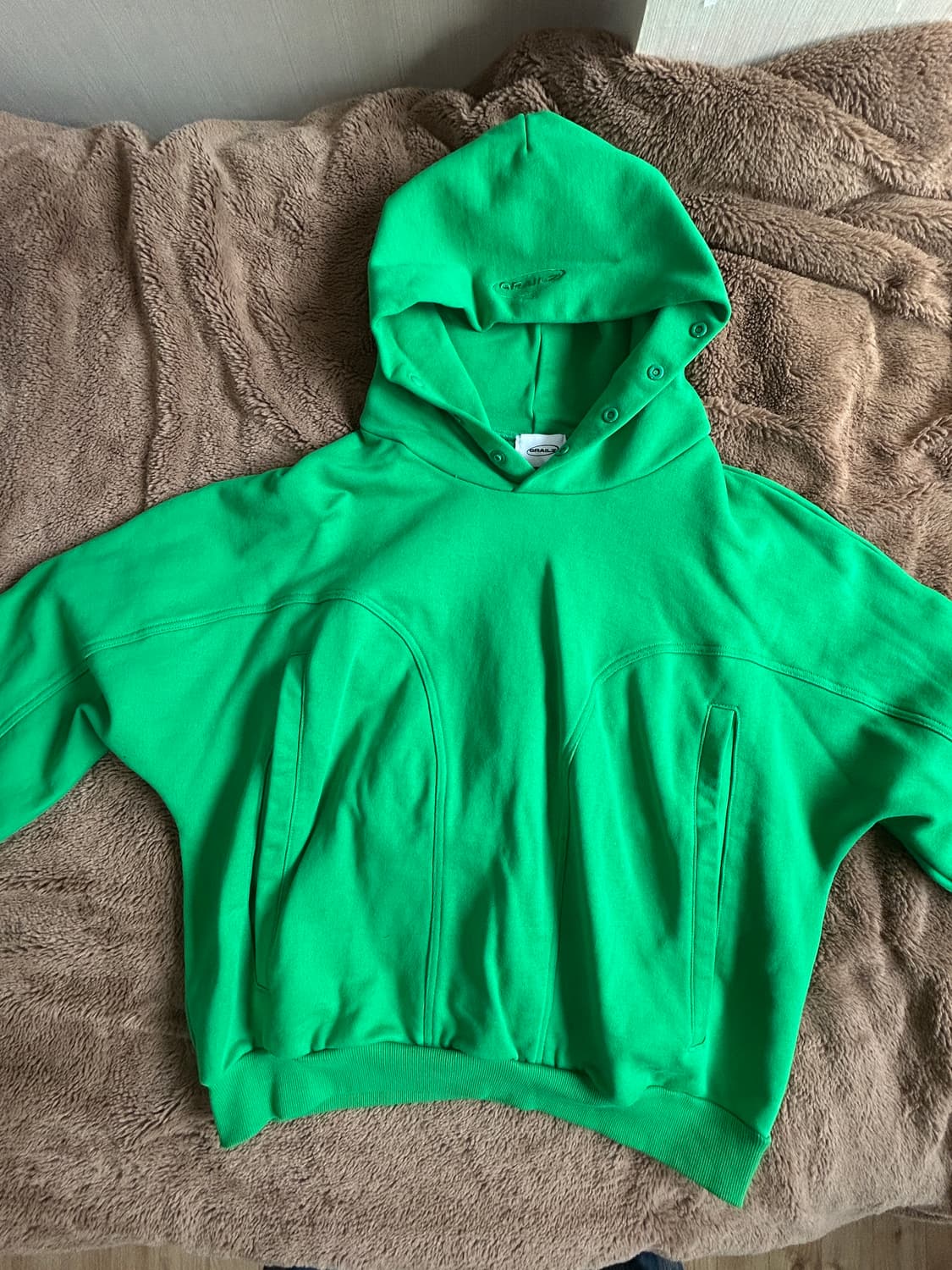 그레일즈 GEOMETRY HOODIE green 1사이즈 상품이미지1