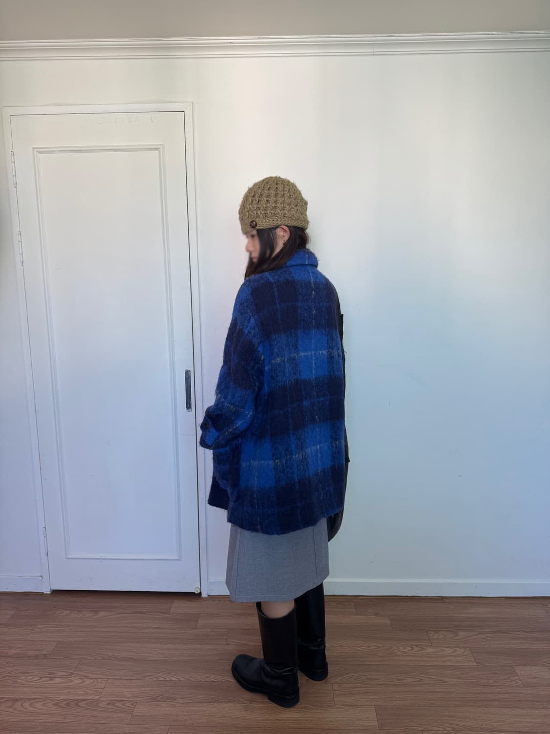 버튼 니트 비니 상품이미지8