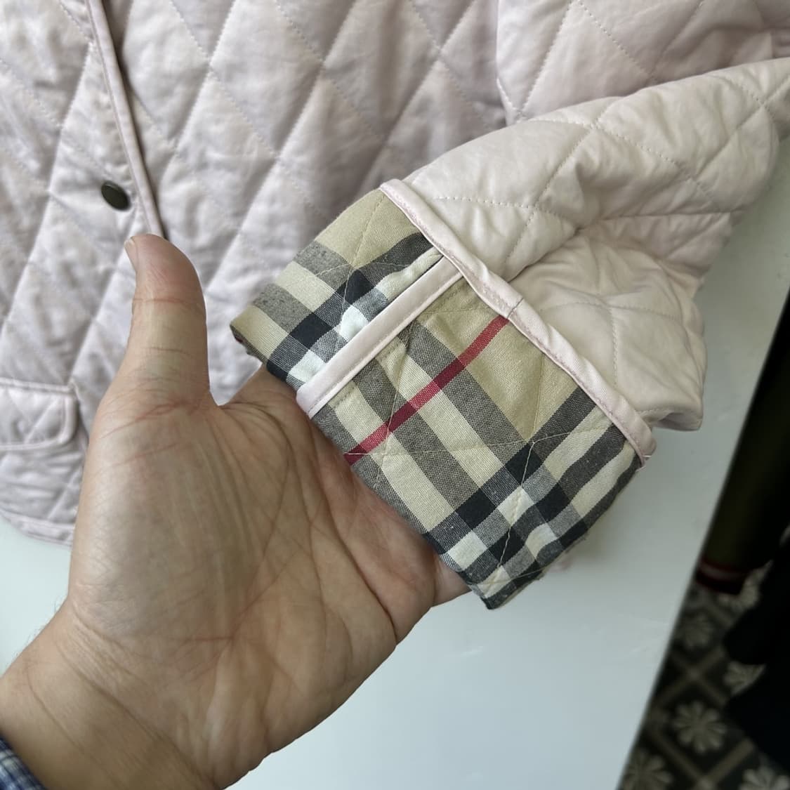 15330 - 버버리 핑크 퀄팅 자켓 상품이미지5