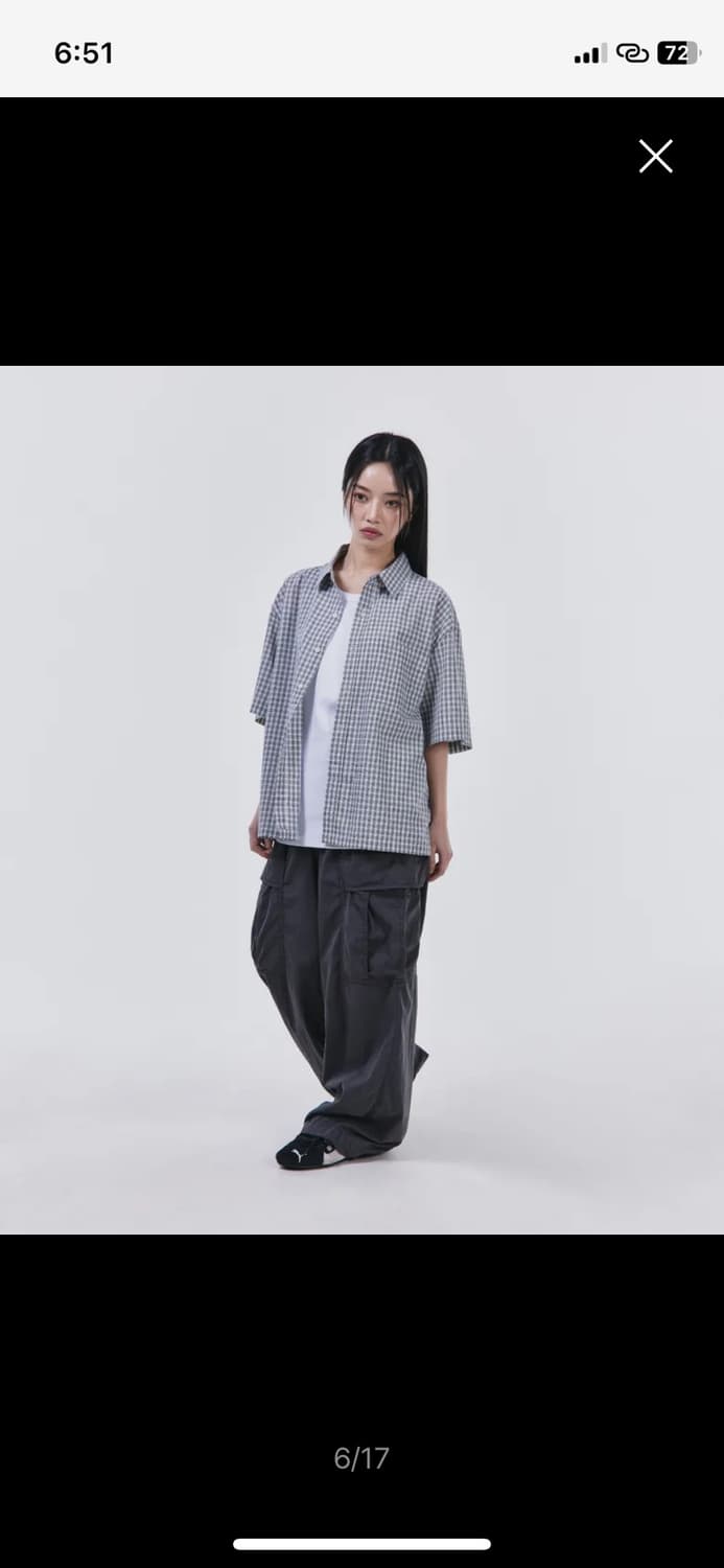 시그니처 카치온 cn 카고 밴딩 팬츠 [차콜] 상품이미지2