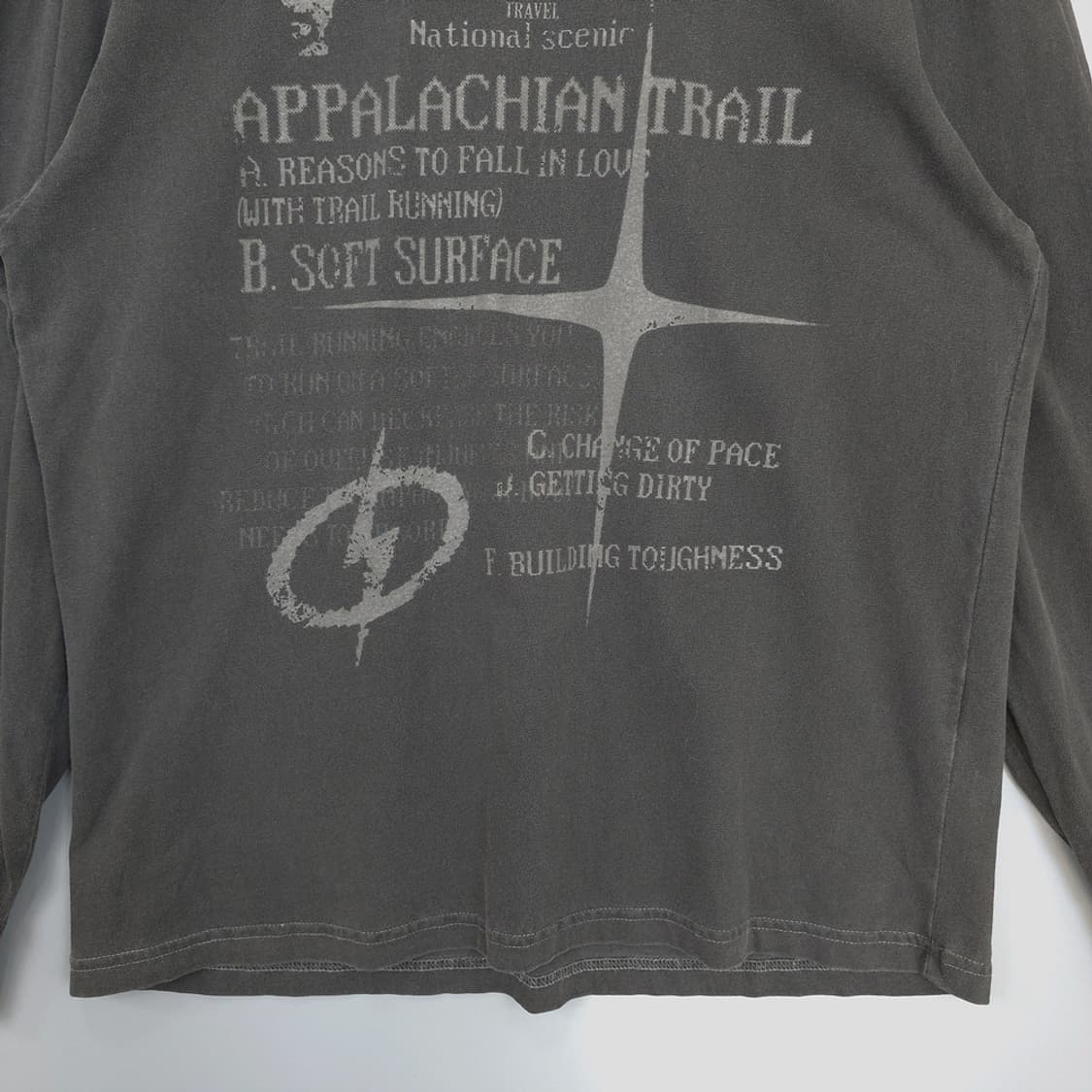 트래블 TRAVEL 그래픽 워싱 긴팔티셔츠 L 상품이미지3