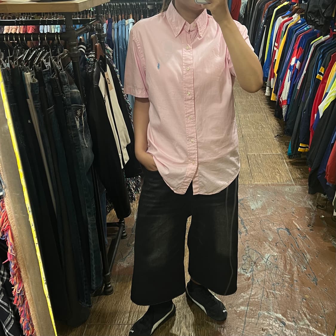 [HI]폴로 반팔셔츠 연핑크 상품이미지5
