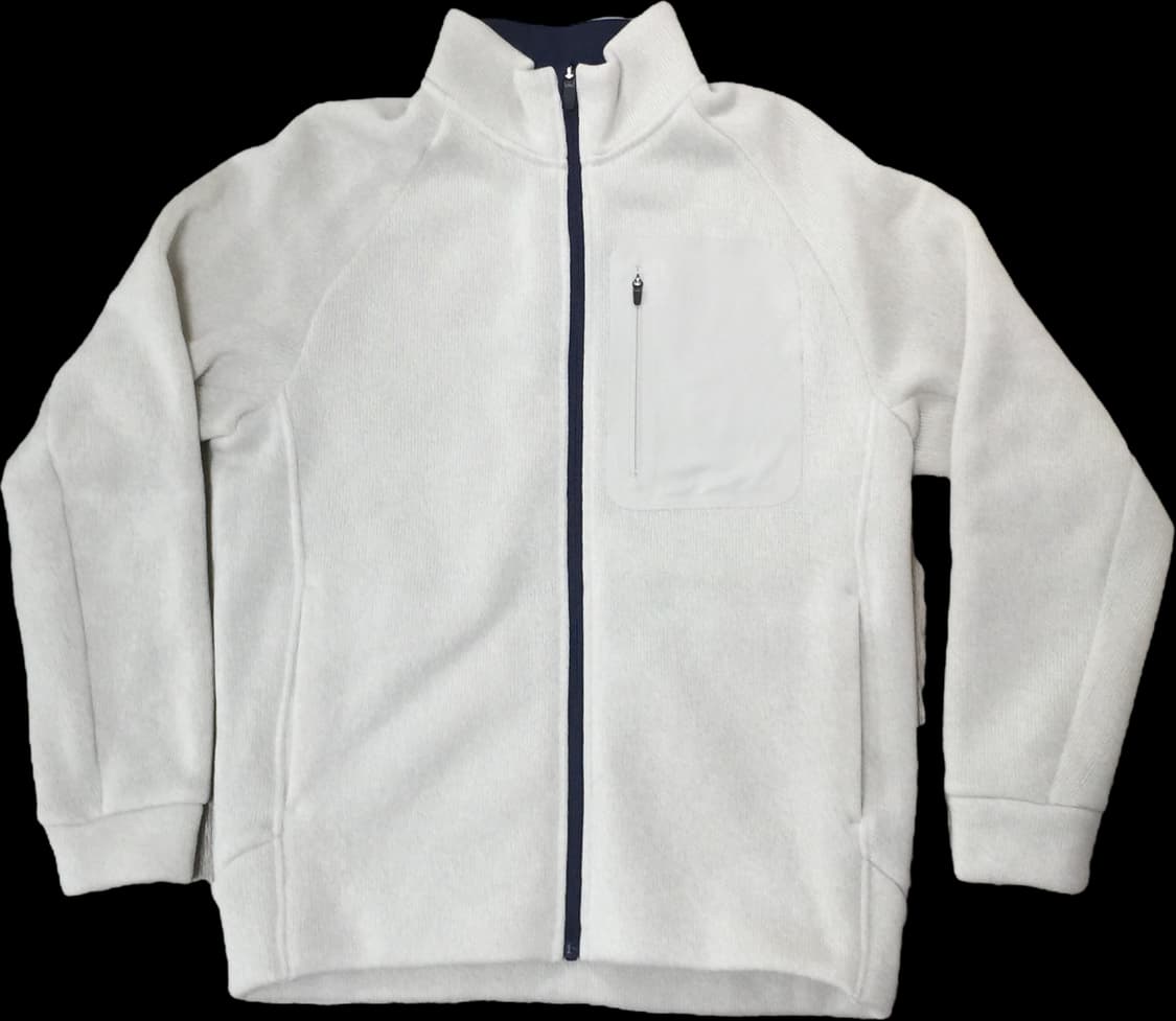 유니클로 니트후리스풀집재킷 S 오프화이트 상품이미지1