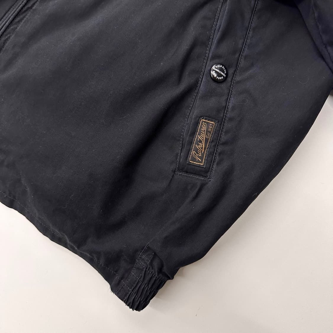 폴로랄프로렌 블랙와치 체크 코튼 블랙 헤링턴 자켓 상품이미지5