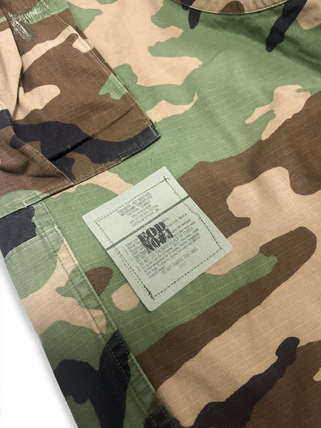 Woodland camo 와이드핏 버뮤다 (립스탑) 상품이미지5