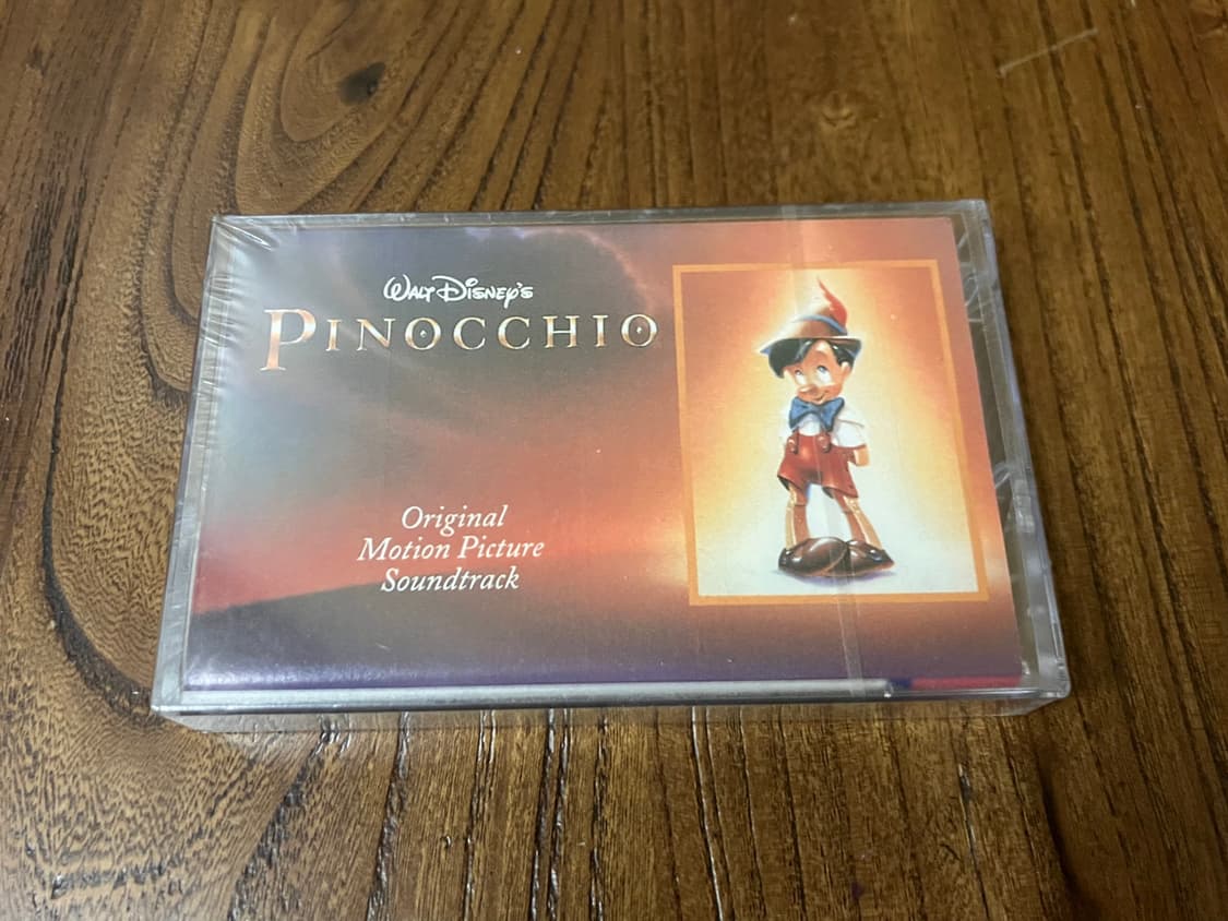 디즈니 애니메이션 피노키오 OST 국내 라이센스 초판 미개봉 카세트테이프 상품이미지1