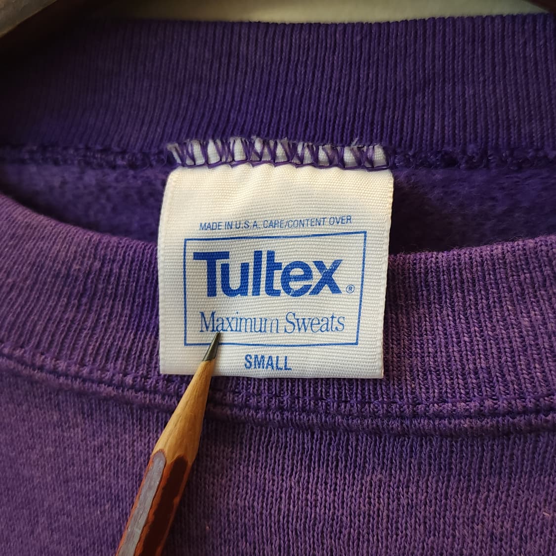 90s Tultex 빈티지 스웻셔츠 플레인 스웻셔츠 퍼플 썬 페이딩 s 상품이미지7
