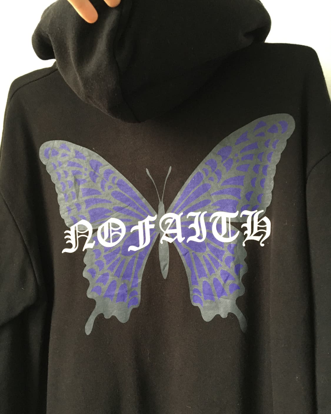 Back butterfly printing hood zip up 상품이미지3