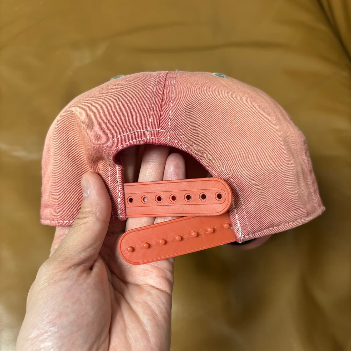 RRL 더블알엘 랄프로렌 폴로 윙로고 6패널 볼캡 모자 워시드 레드 상품이미지7