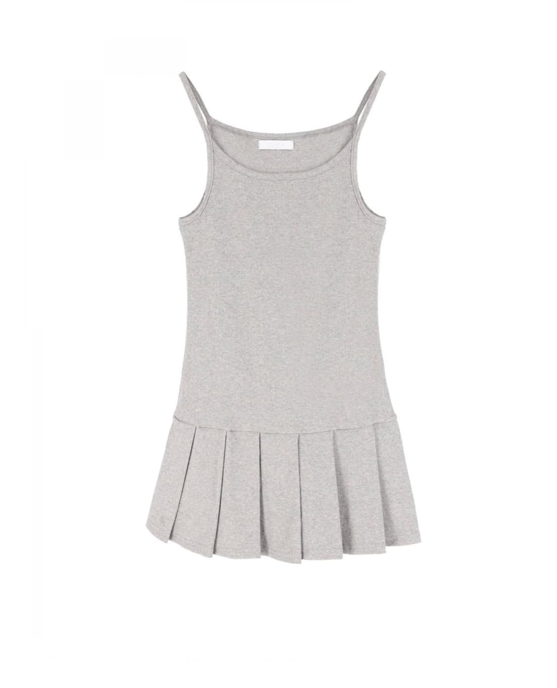 온스카 PLEATS MINI ONE-PIECE (GREY) 상품이미지1