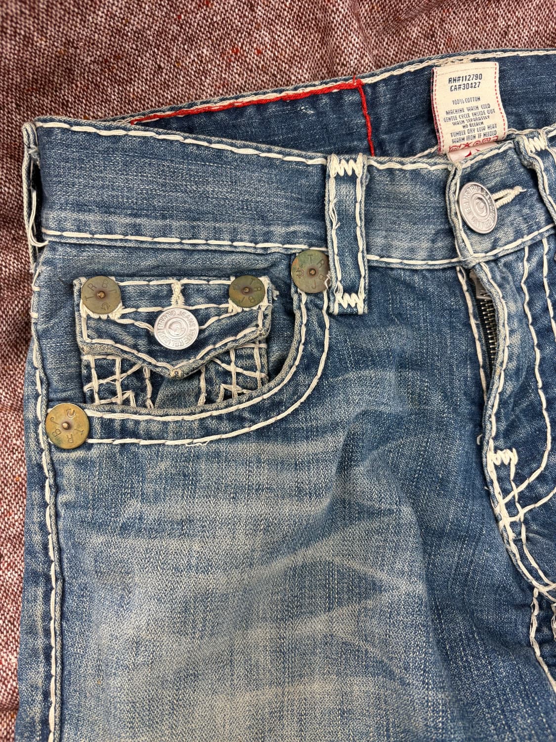 👖 TRUE RELIGION 부츠컷 데님 팬츠 (W29 L33) 상품이미지4