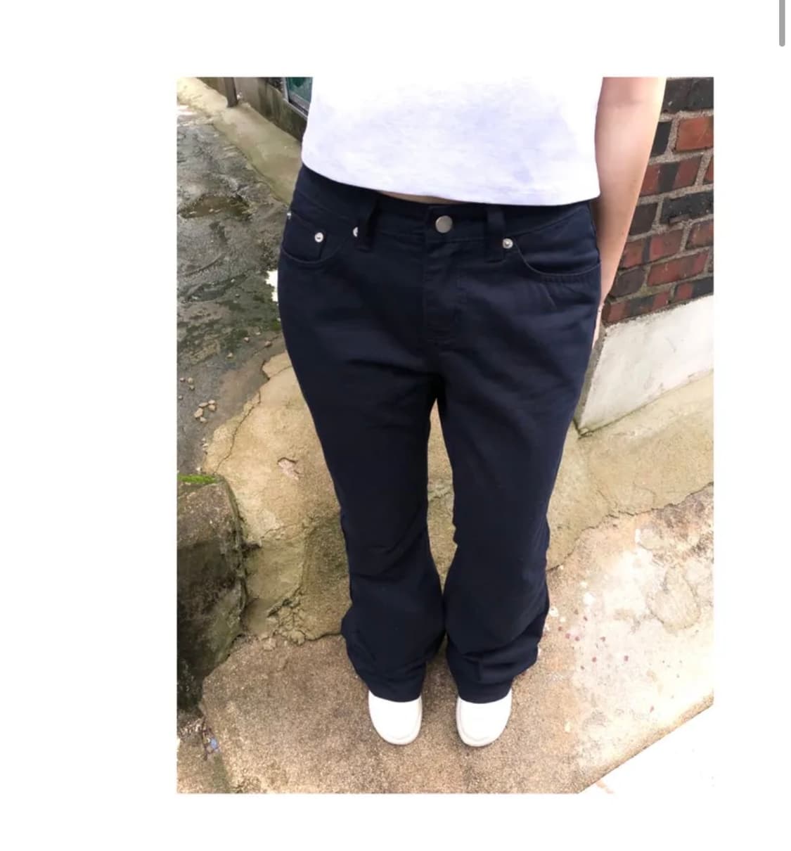 그린씨 네이비 부츠컷 팬츠 펑크  상품이미지1