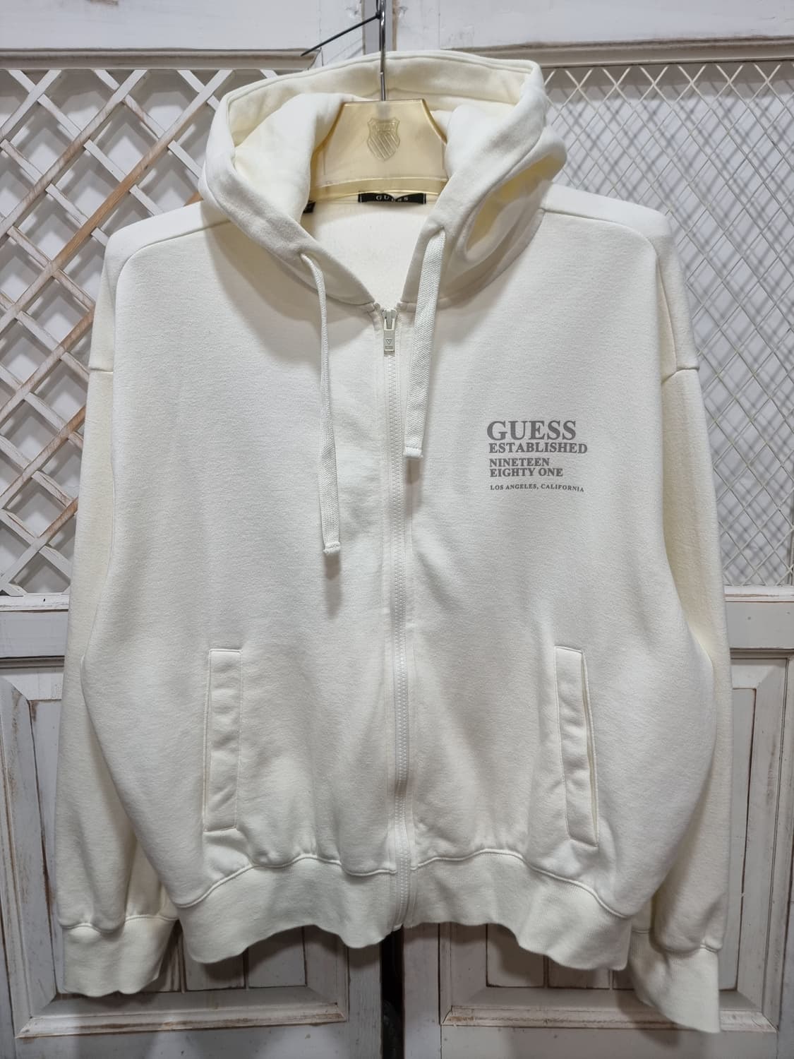 게스 기모 오버핏 후드 집업 (C726 상품이미지1