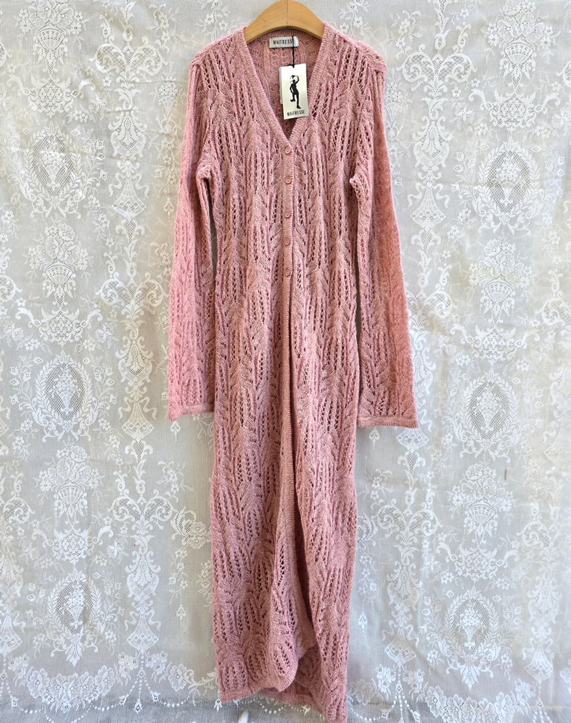 일본 맥시엄 니트 가디건 미사용품 상품이미지1