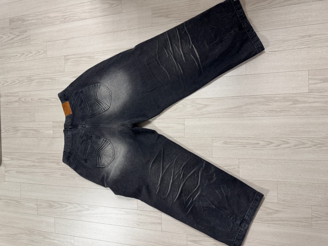 Etce 배기 데님 팬츠 블랙 XL 상품이미지6