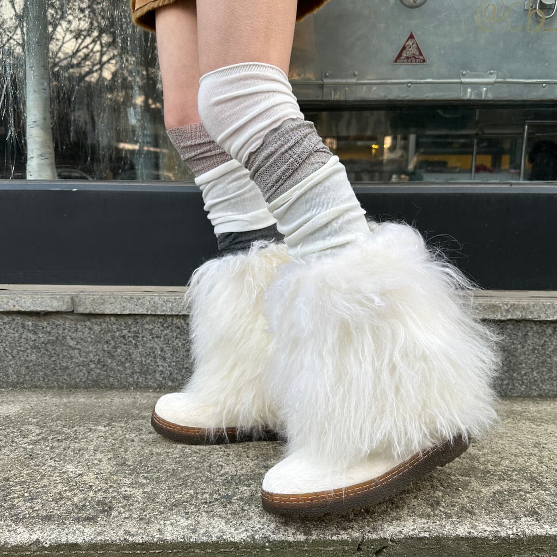 00s 베어파우 화이트 퍼 스노우 털부츠 상품이미지8