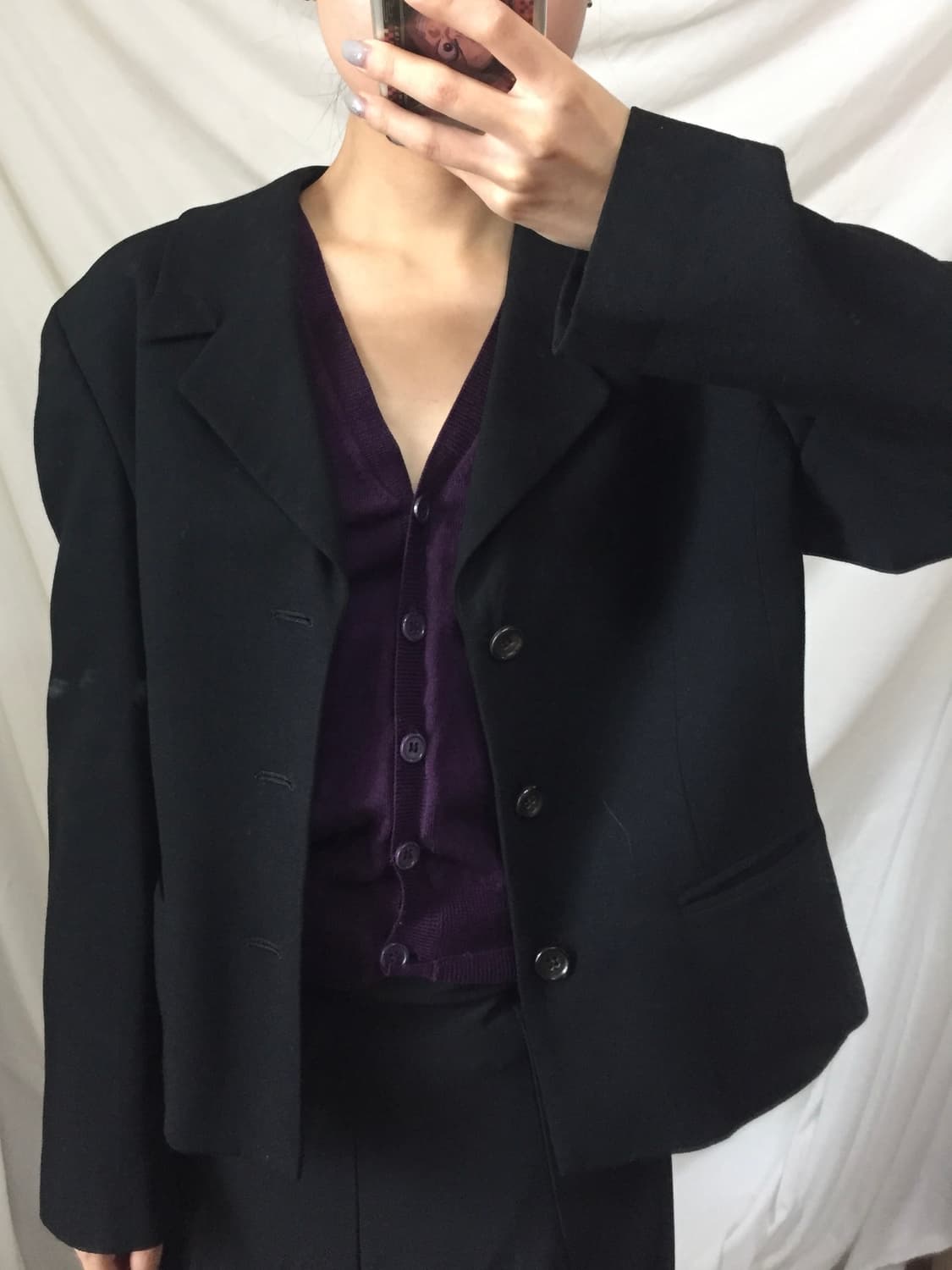 COMME des GARÇONS 블랙 울 블레이저 상품이미지8