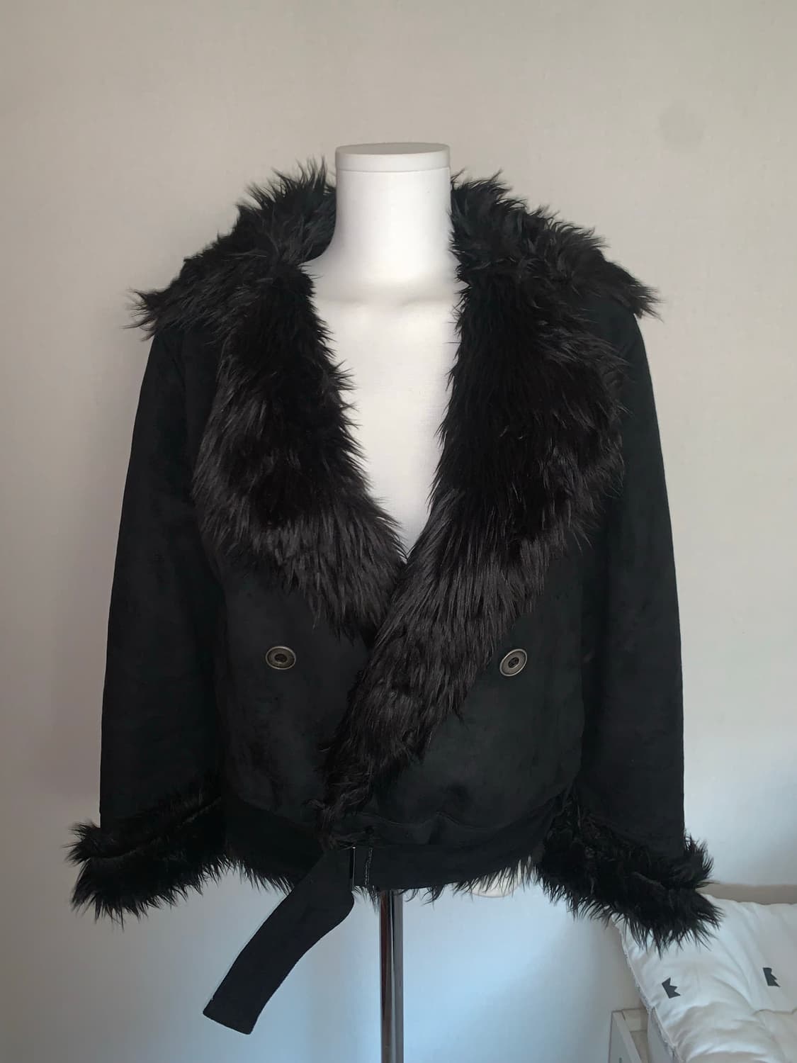 shop502 빈티지 블랙 스웨이드 자켓 상품이미지1