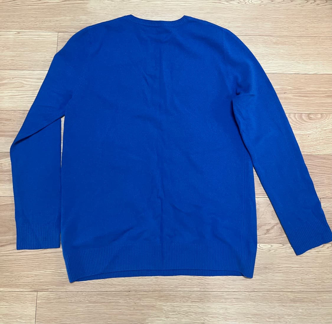 푸시버튼 울캐시 니트 블루 상품이미지2