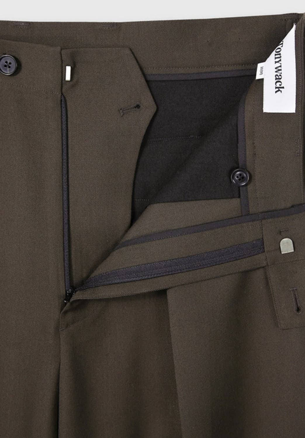 [새상품급] Wool Twill Pleated Wide Trousers 상품이미지7