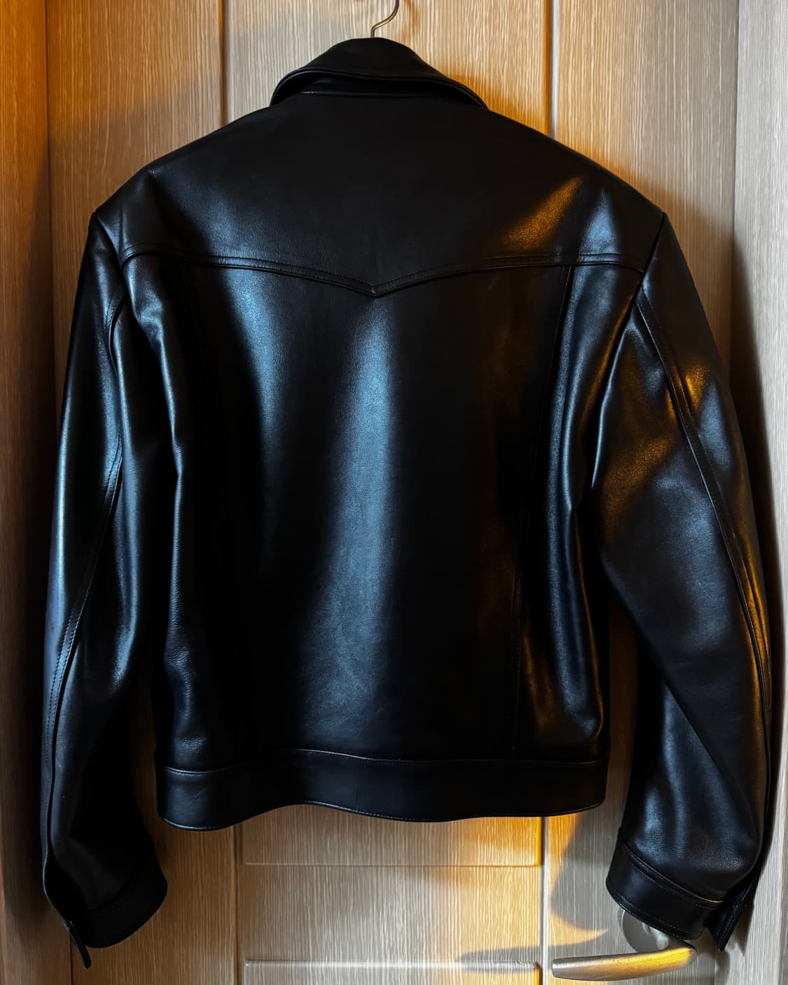 세비지 밀리터리 레더 자켓 상품이미지6