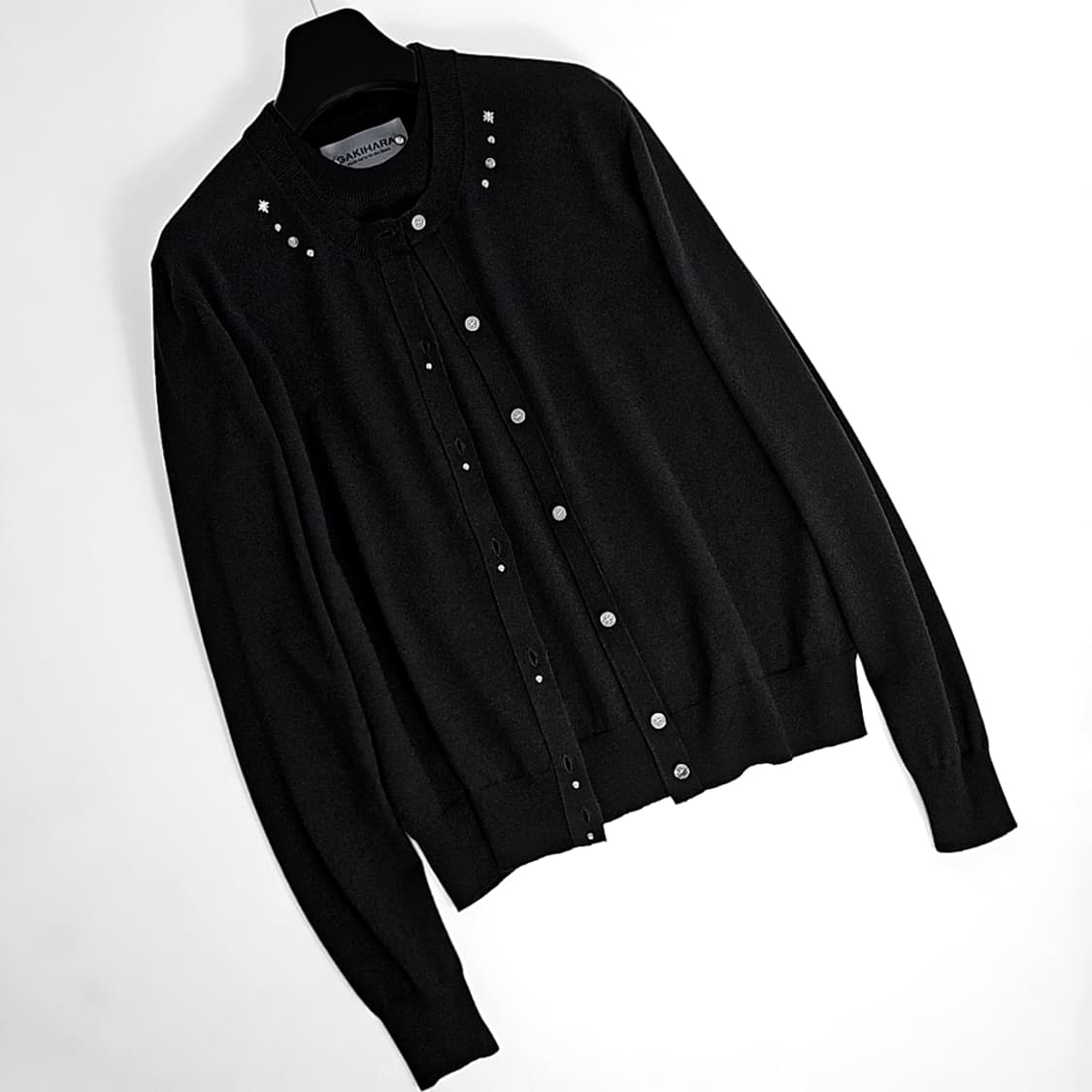 Amano 웨스턴 리벳 투피스 레이어드 니트 (black) 상품이미지5