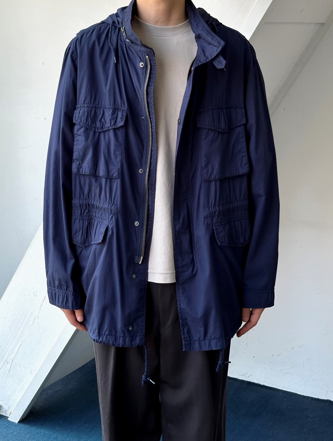 Hooded 2way zip field jacket 상품이미지10