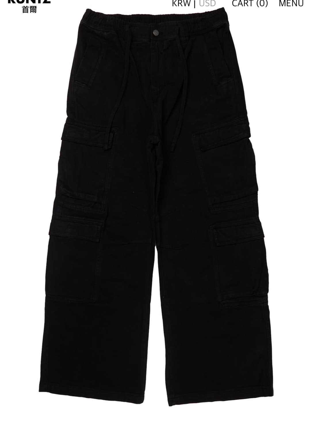 런츠 카고바지 블랙 상품이미지2