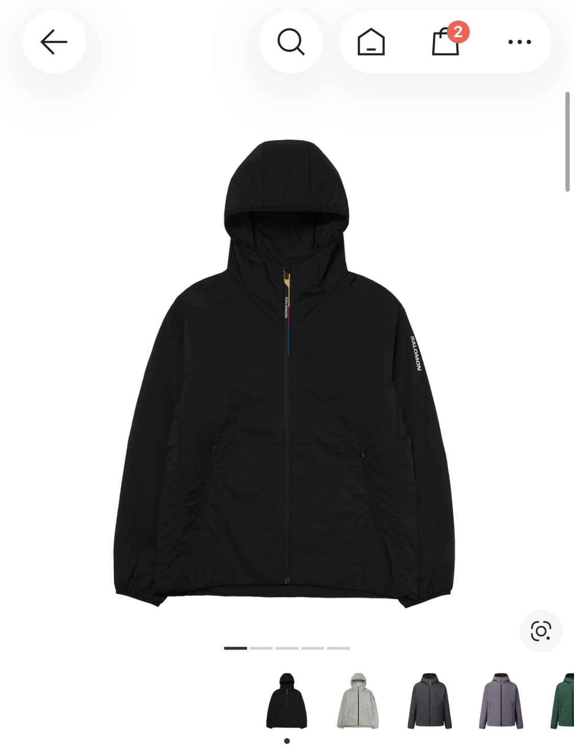 살로몬 모디세이 패딩 자켓 블랙 상품이미지1