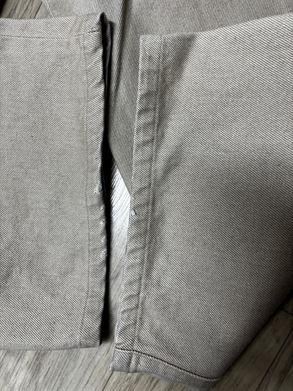 stu 와이드 코튼팬츠 베이지 상품이미지4