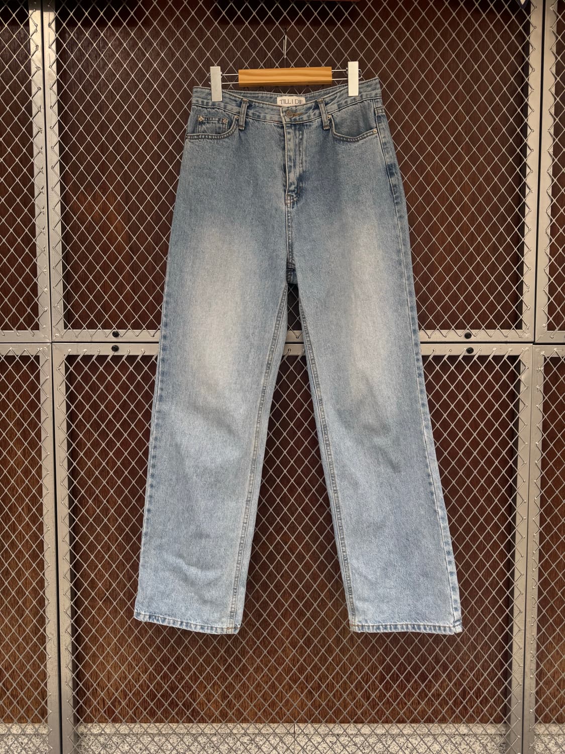 TILLIDIE 틸아이다이 라이트 와이드 워싱 데님 팬츠 M 상품이미지1