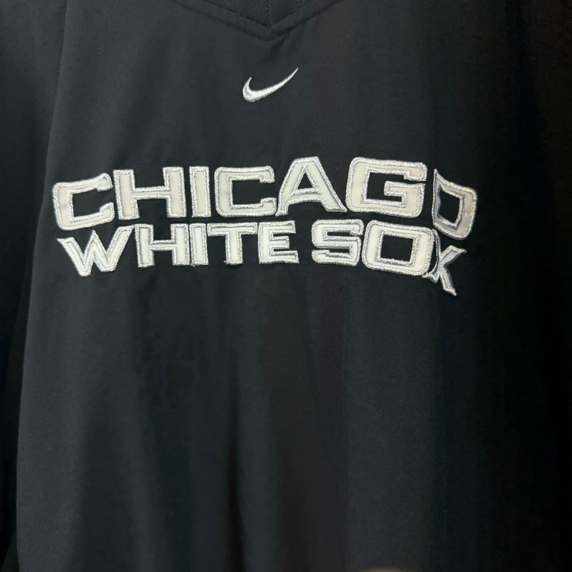 [NIKE]나이키 시카고 화이트삭스 웜업 XXL 블랙 올드스쿨 바람막이 상품이미지2