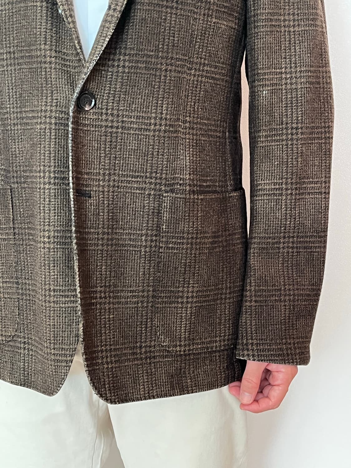 버버리 런던 브라운 체크 블레이저 MADE IN ITALY 상품이미지8