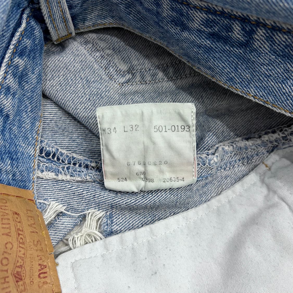 리바이스 USA 90s 501 청 데님 팬츠 바지 34 상품이미지5