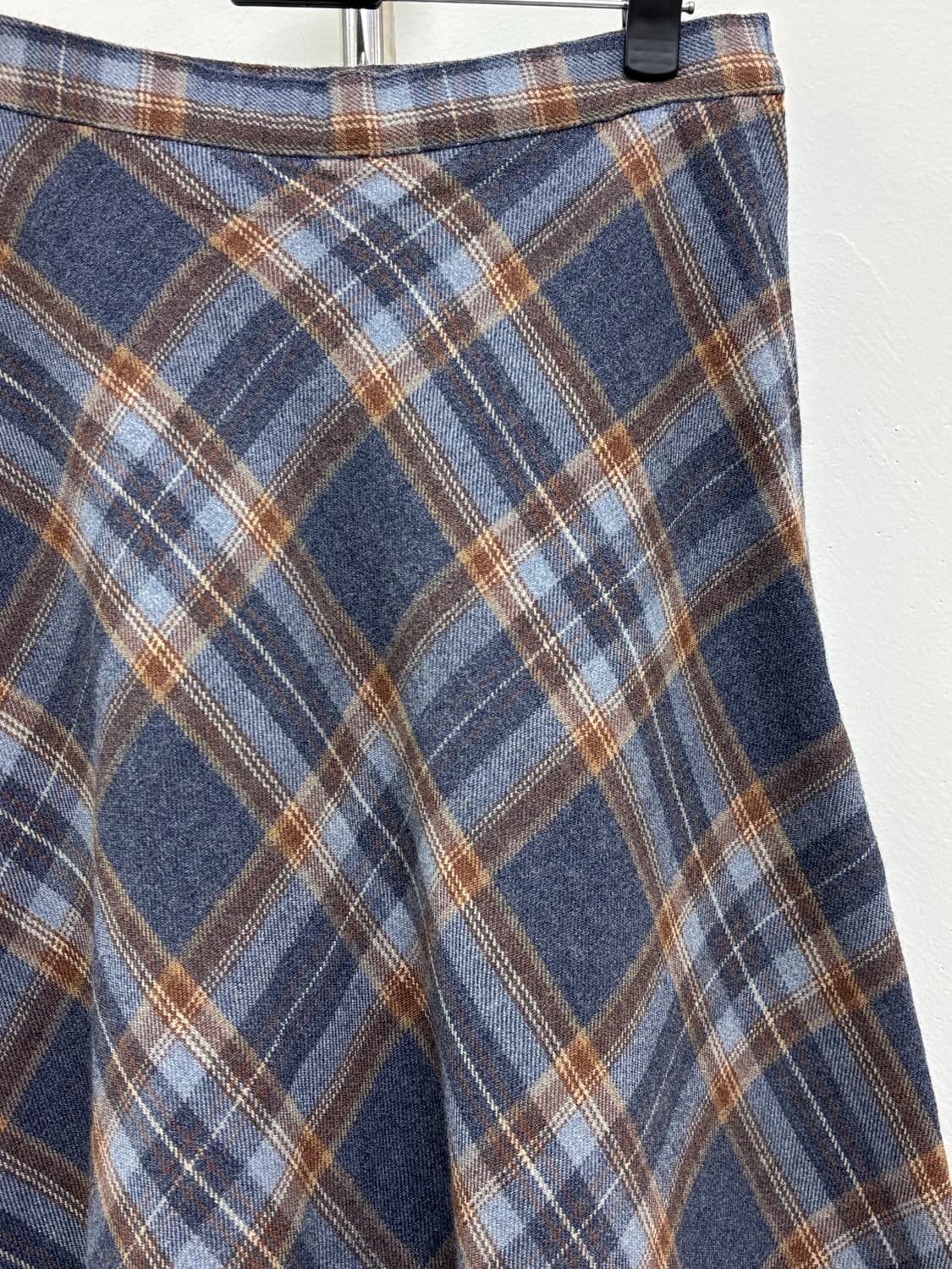 빈티지 블루 체크 스커트 상품이미지5