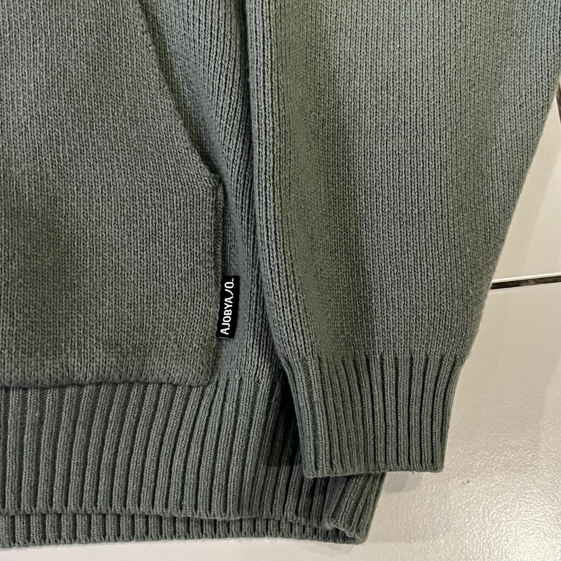 아조바이아조 PBA DBOF 울 니트 후디 민트 상품이미지4