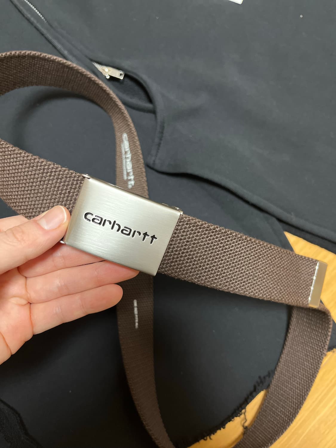 칼하트윕 벨트 브라운 상품이미지5