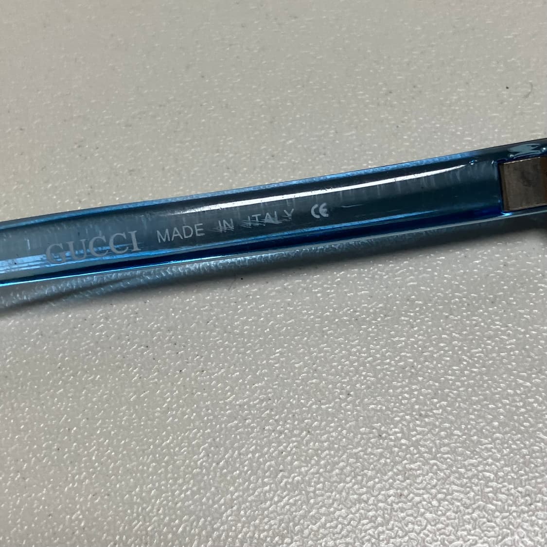 구찌 빈티지 선글라스 Clear Blue 상품이미지5