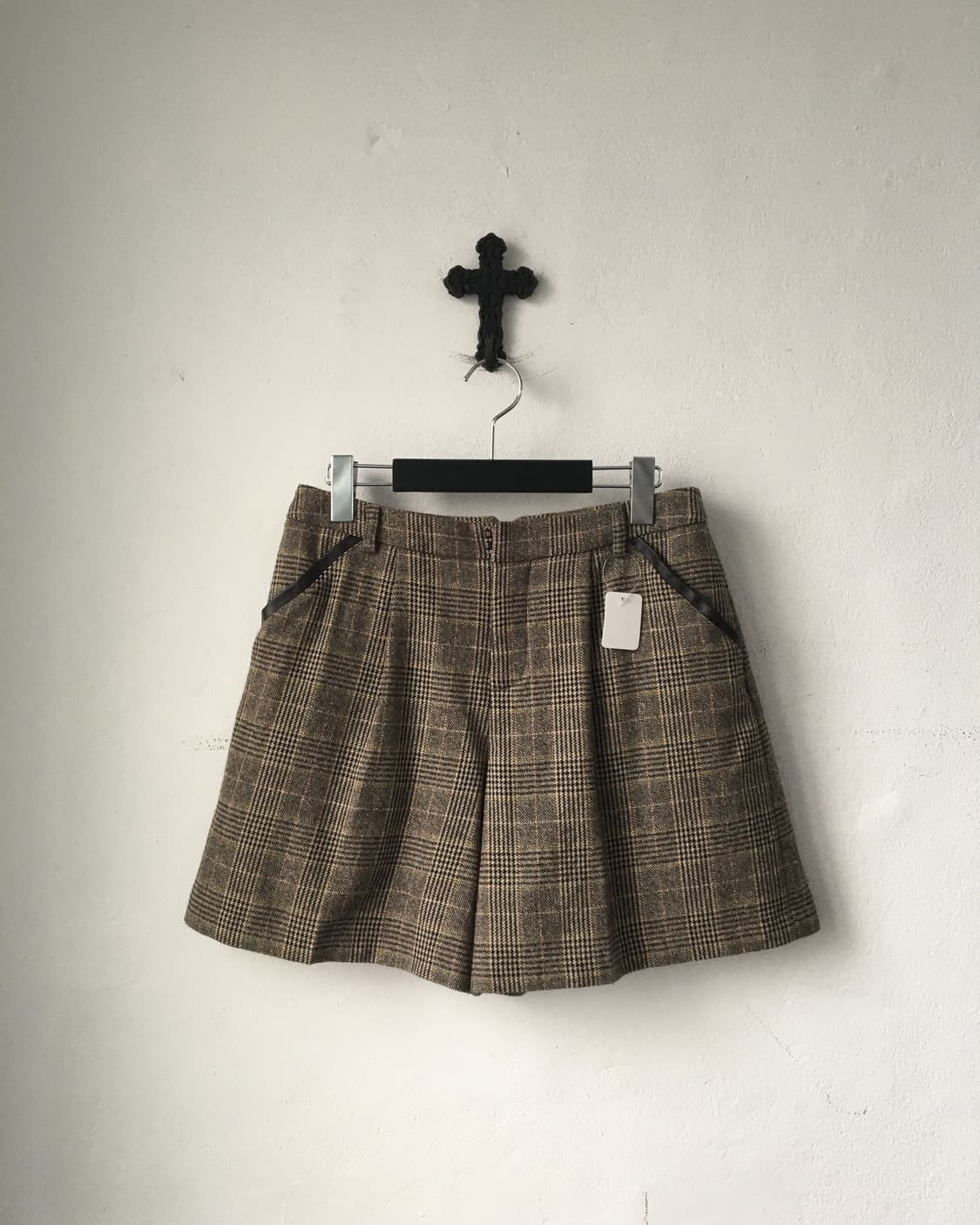 Check pattern short 상품이미지1