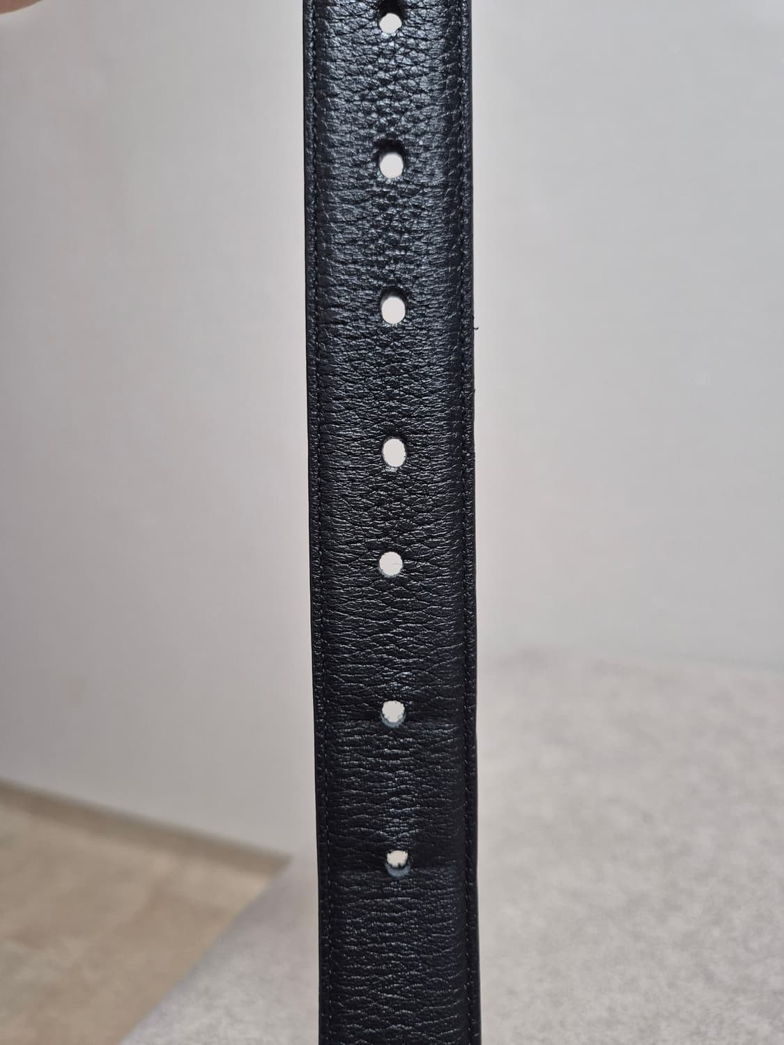 생로랑 레더 실버 모노그램 벨트 블랙 상품이미지6