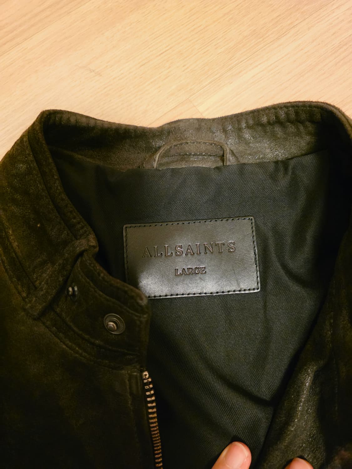 올세인츠 블랙 양가죽자켓 상품이미지3