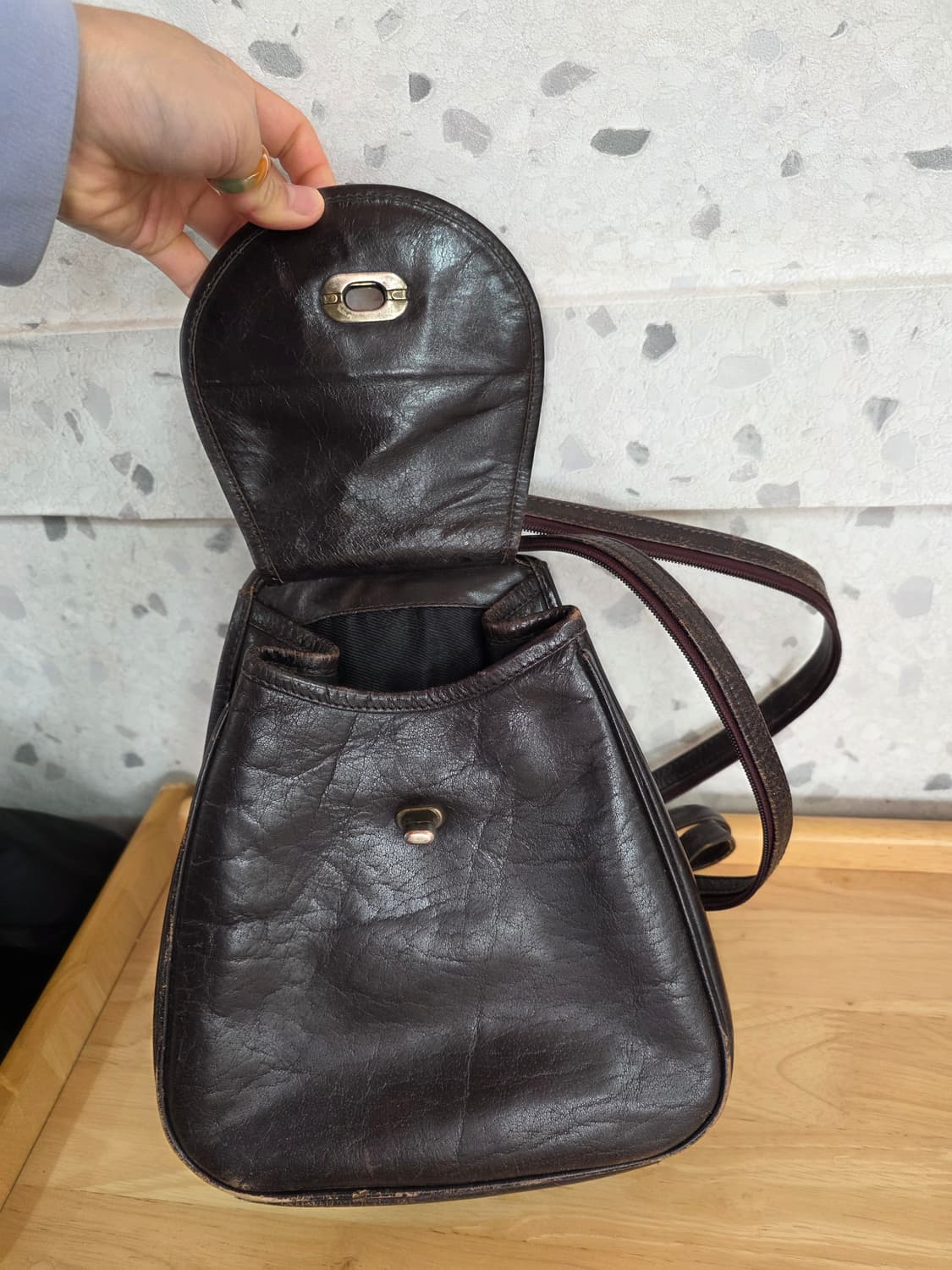 벨기에 벼룩시장 2way 크로스&백팩 상품이미지4